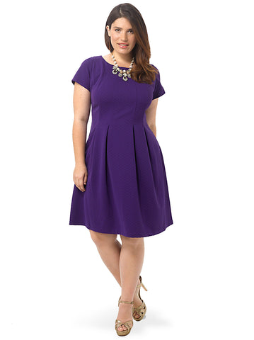 Fit & Flare Dress In Orchid
