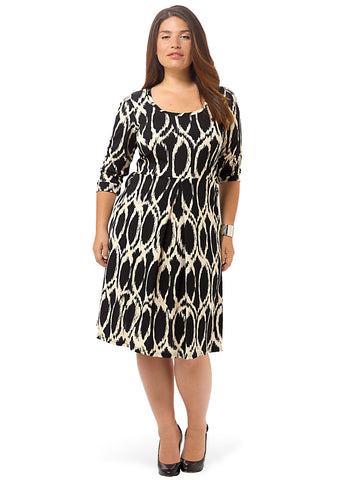 Black And Creme Abyss Dress