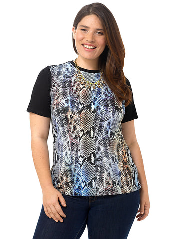 Electra T-Shirt In Snake Print