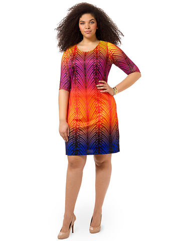 Colorful Prism Shift Dress