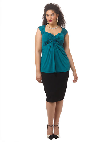 Marilyn Top In Bombay Teal