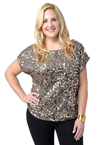 All Over Sequin Blouse