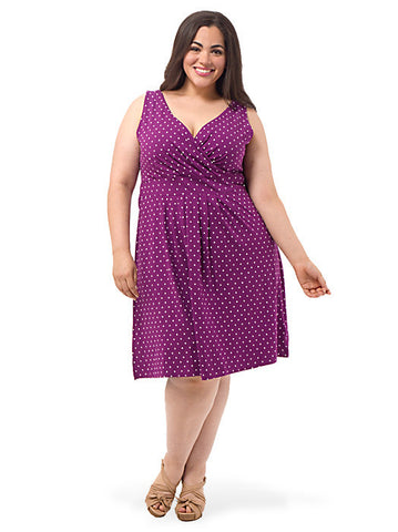 Fit and Flare Dress Polka Dot